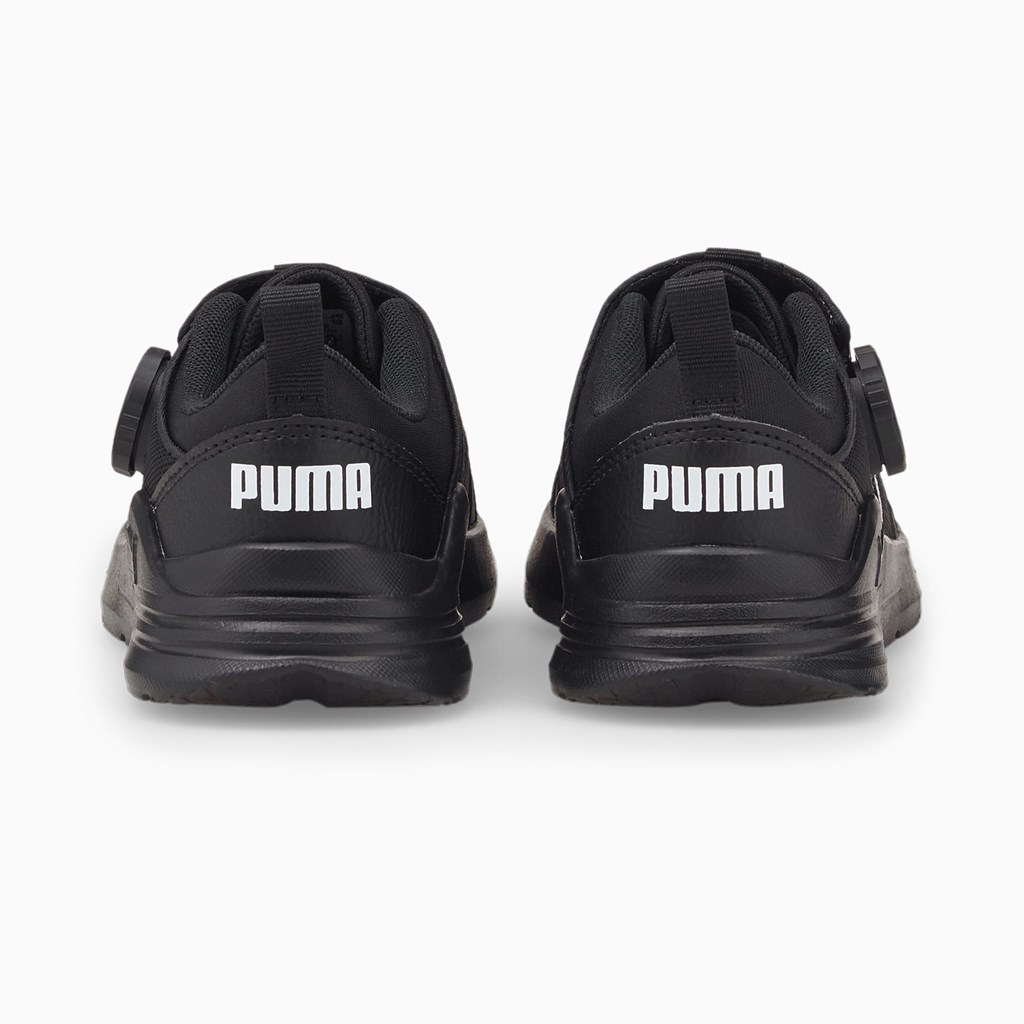 Baskets Puma PUMA Wired Run Disc Little Fille Noir Blanche | MIW-824916