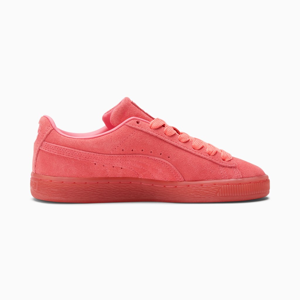 Baskets Puma Suede Classic Mono Iced JR Fille Corail | 5178643-LW