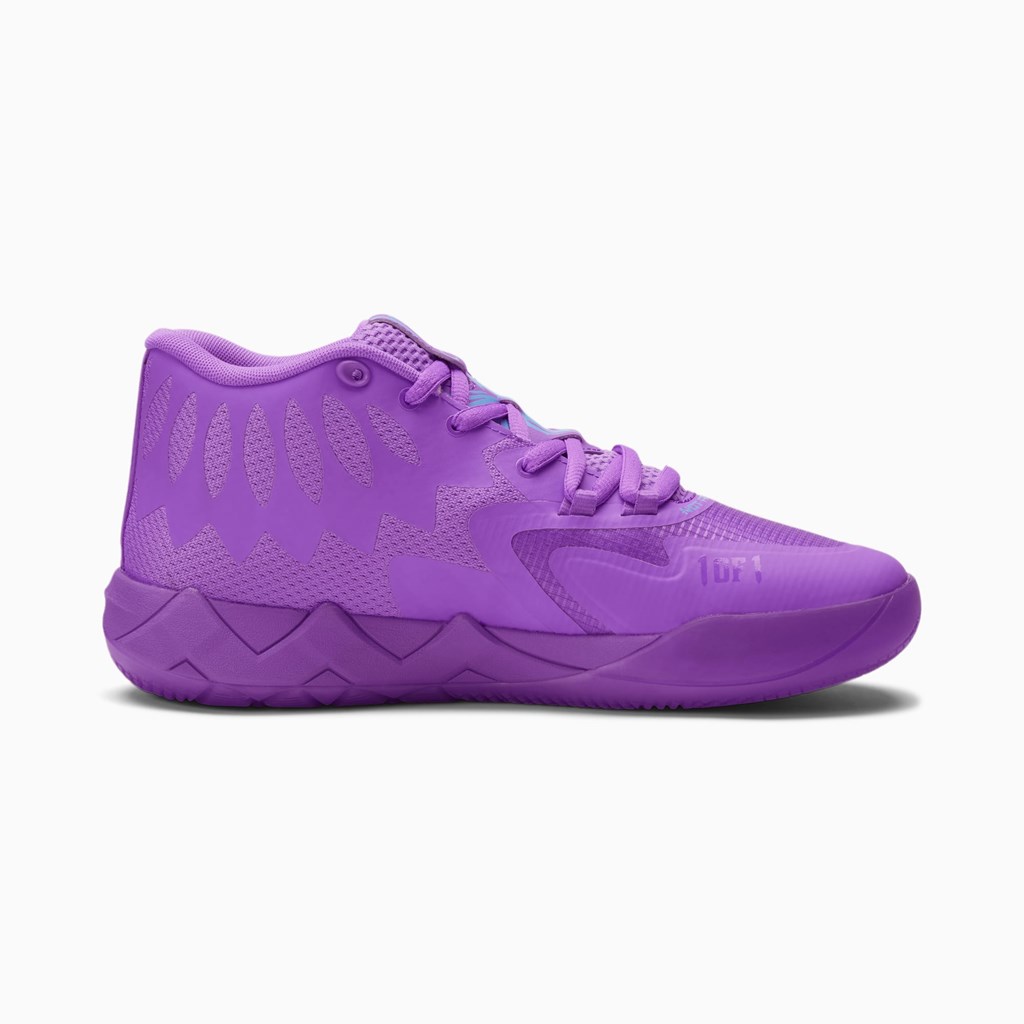 Chaussure De Basketball Puma MB.01 Queen City Femme Violette Bleu | 6075318-PX