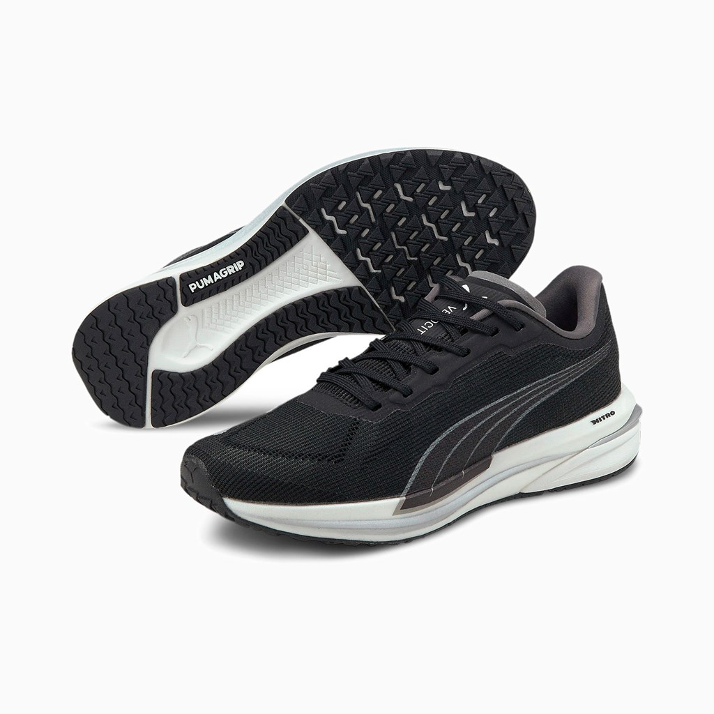 Chaussures Running Puma Velocity NITRO Femme Noir Argent | 0984512-QH