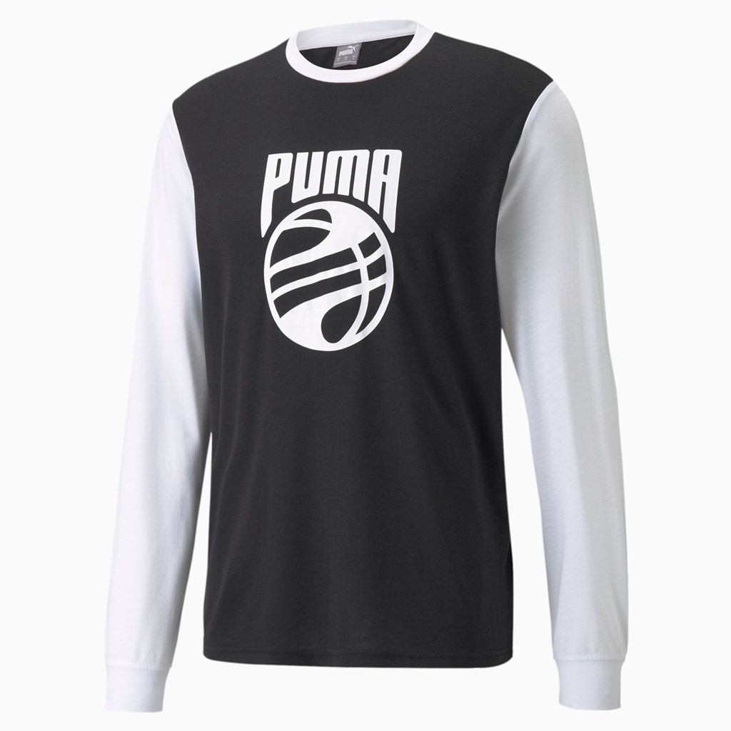 Chemises Puma Splash Shooting Homme Blanche Noir | 7205436-UE