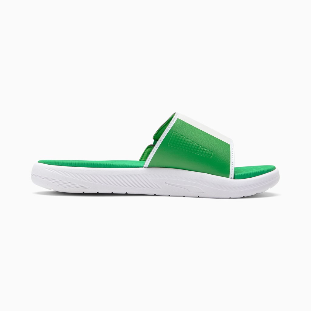 Claquette Puma Italy Softride Homme Vert Blanche | 4523976-BN