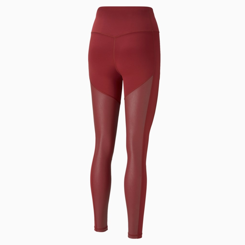Leggings Puma Moto High Taille Full Course Femme Rouge | 8917403-BF