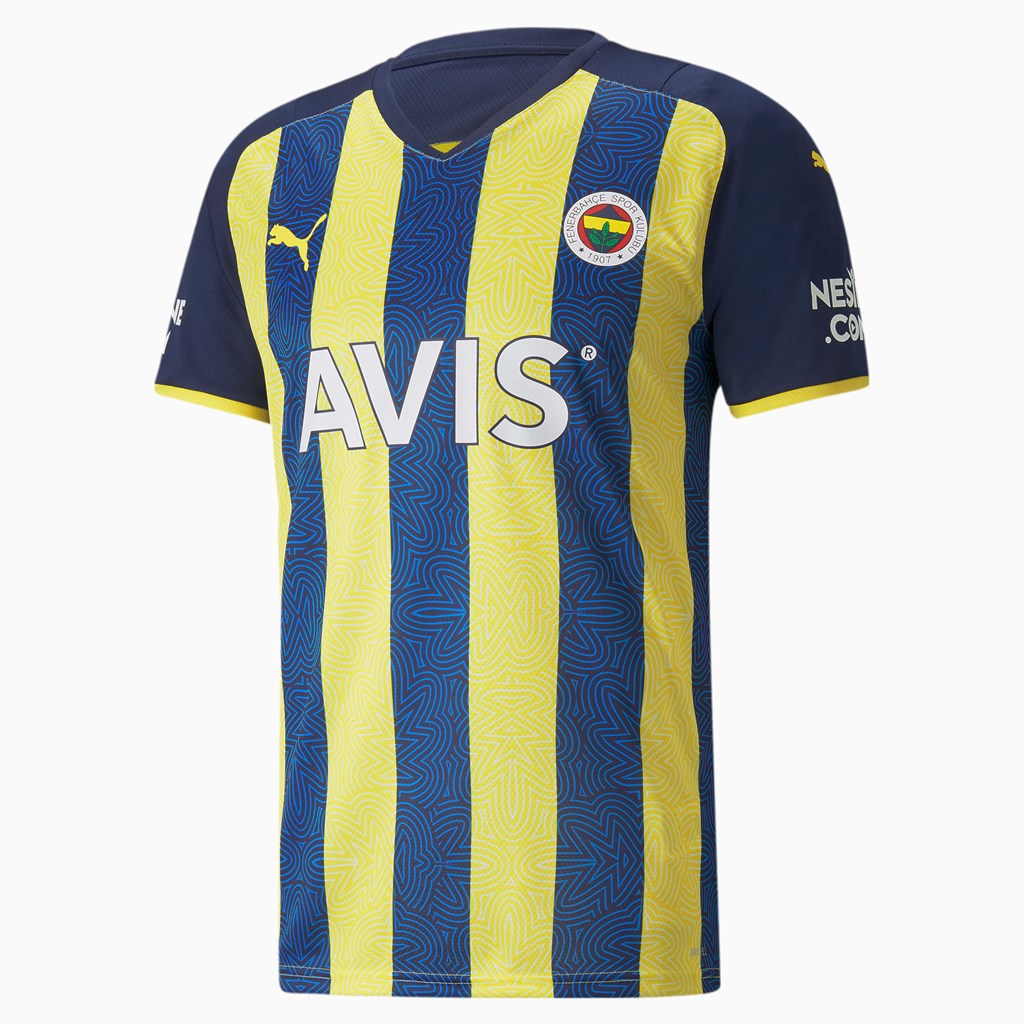 Maillot Puma FSK Fenerbahçe Home Homme Jaune Bleu | 3869170-RS