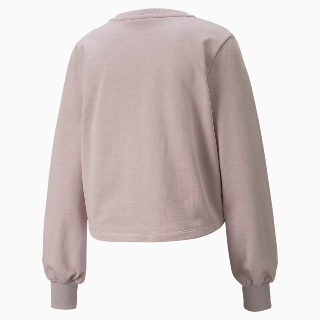 Pullover Puma Exhale Relaxed Course Femme Quail | 3472089-TJ