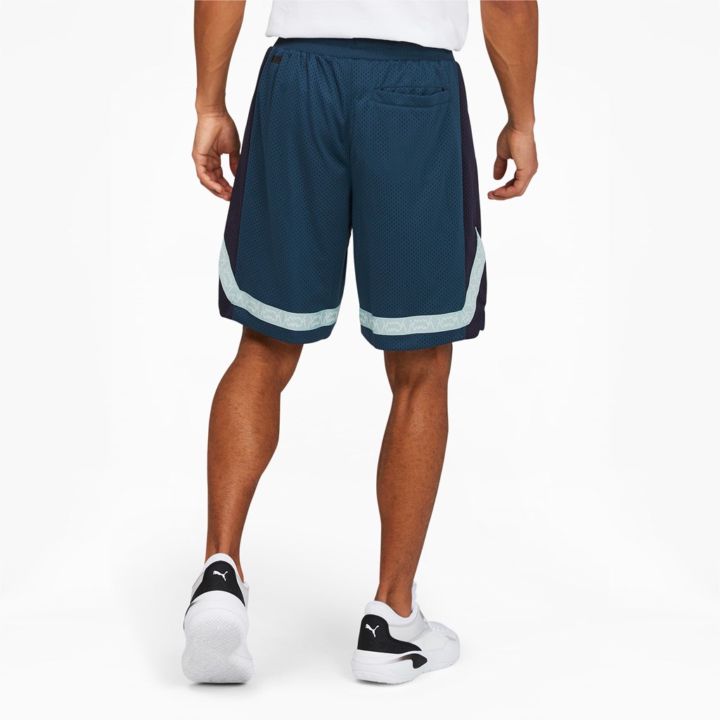 Shorts Puma Full Ride Basketball Homme Bleu | 9631254-RF