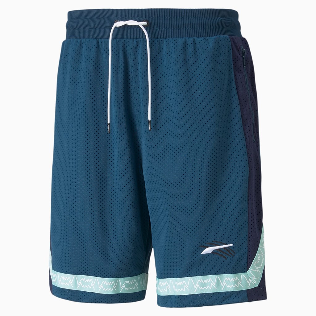 Shorts Puma Full Ride Basketball Homme Bleu | 9631254-RF