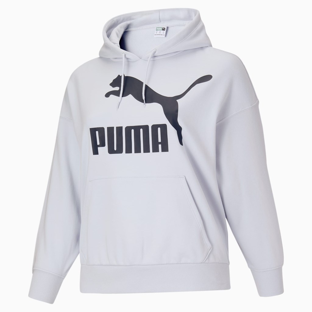 Sweat À Capuche Puma Classics Logo PL Femme Arctic Ice | 3076918-CQ