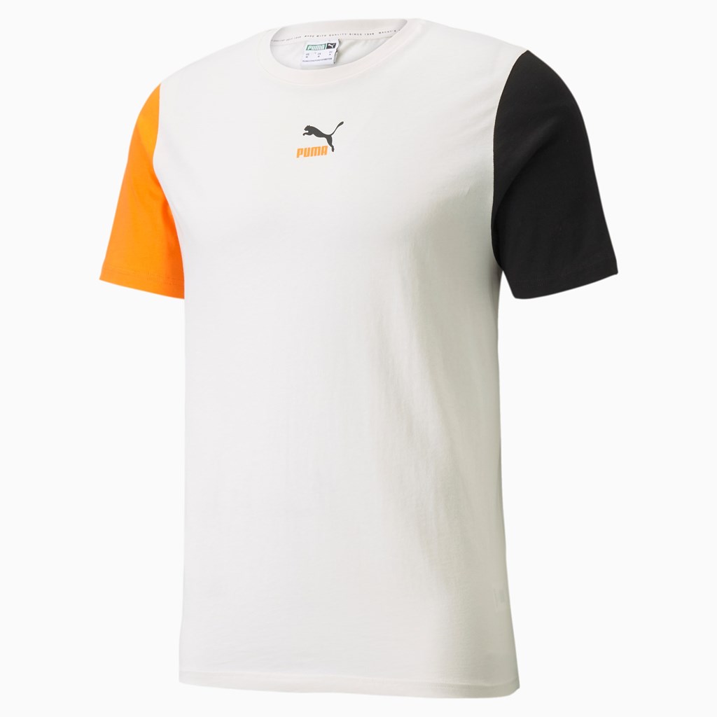 T Shirt Running Puma CLSX Homme Ivory Glow | 5107649-CM