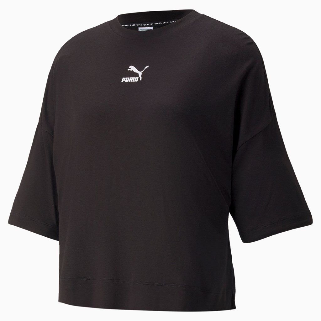 T Shirt Running Puma Classics Splitside Wo Homme Noir | 4657901-AP