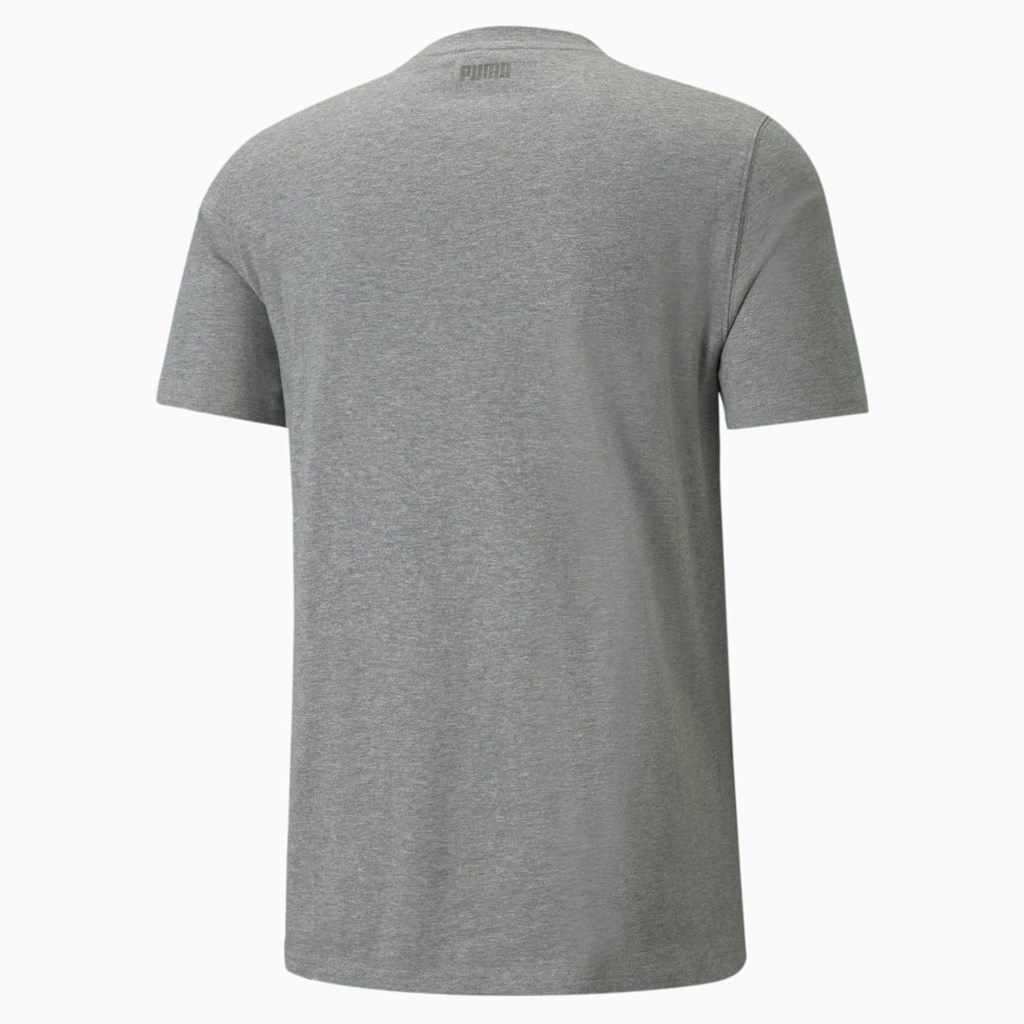 T Shirt Running Puma Clutch Corta Sleeve Basketball Homme Medium Gray Heather | 5217409-AO