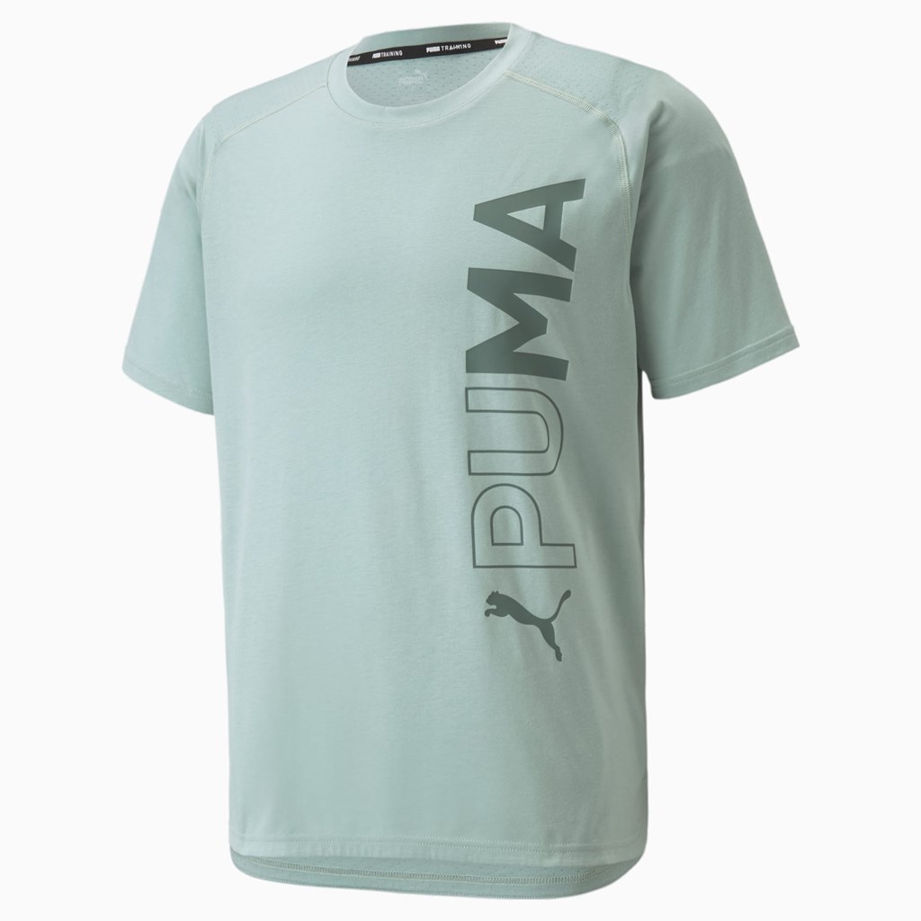 T Shirt Running Puma Corta Sleeve Course Homme Jadeite | 0264735-YN