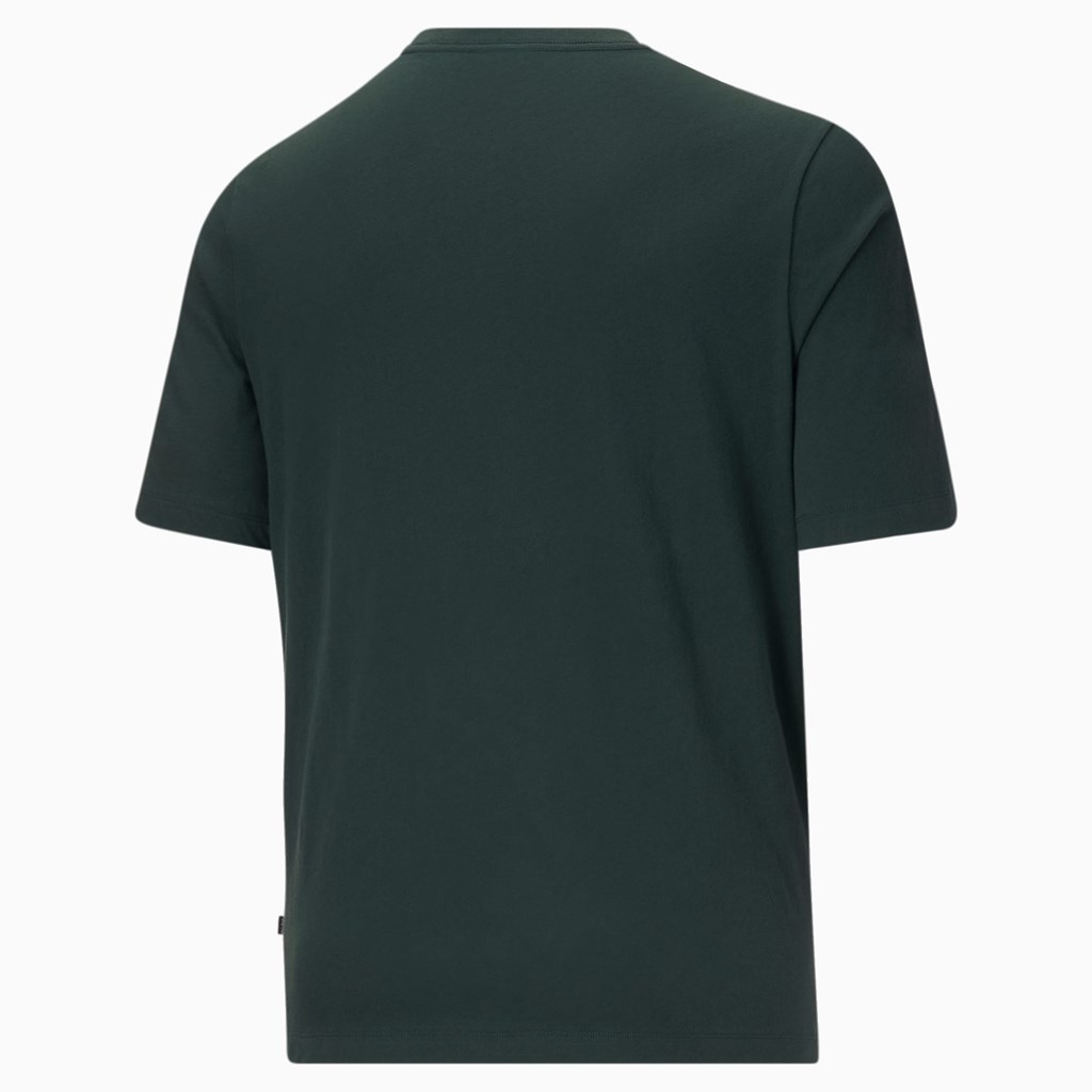 T Shirt Running Puma Essentials Logo BT Homme Vert Blanche | 4756289-FT