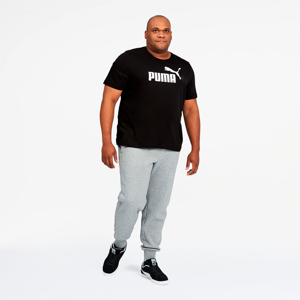T Shirt Running Puma Essentials Logo BT Homme Noir | 9175234-GQ