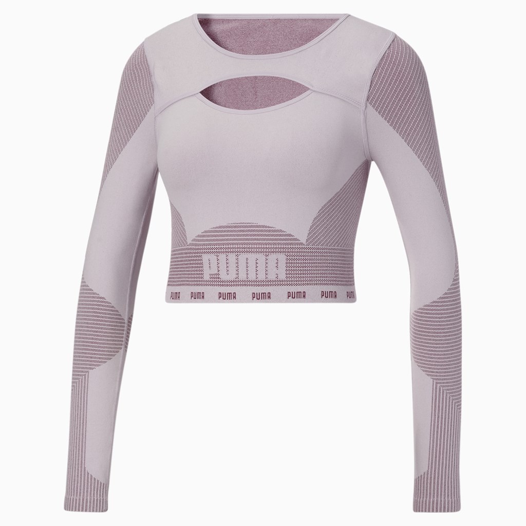 T Shirt Running Puma FORMKNIT SEAMLESS Long Sleeve Course Femme Lavande | 8705269-US