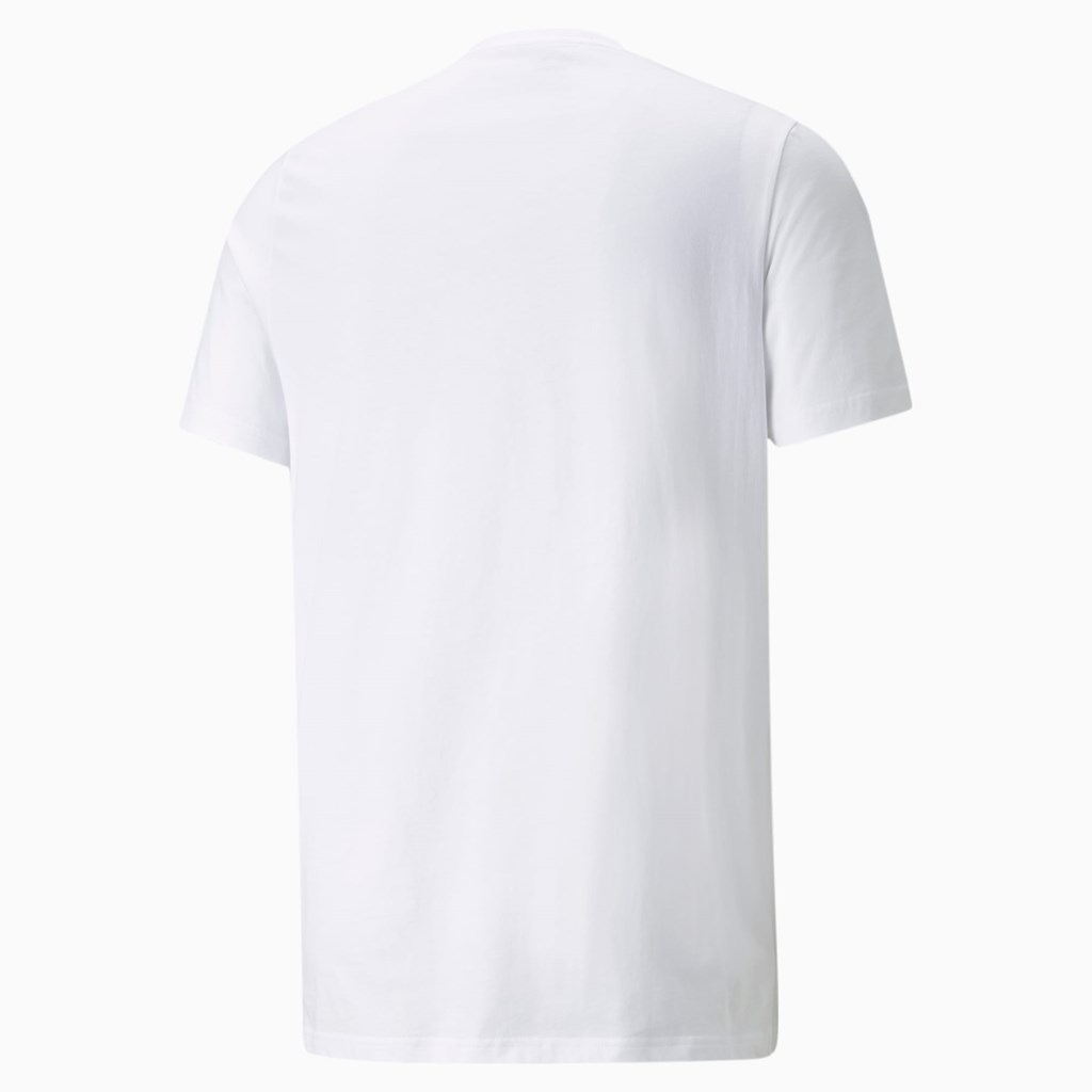T Shirt Running Puma Manchester City FtblCore Soccer Homme Blanche Bleu Clair | 2587019-KX