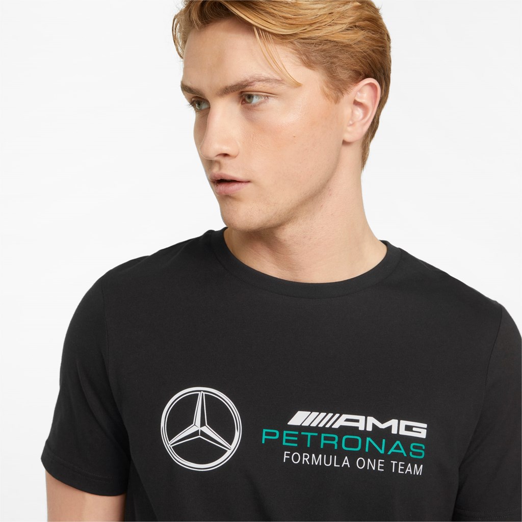 T Shirt Running Puma Mercedes F1 ESS Logo Homme Noir | 3298046-IB