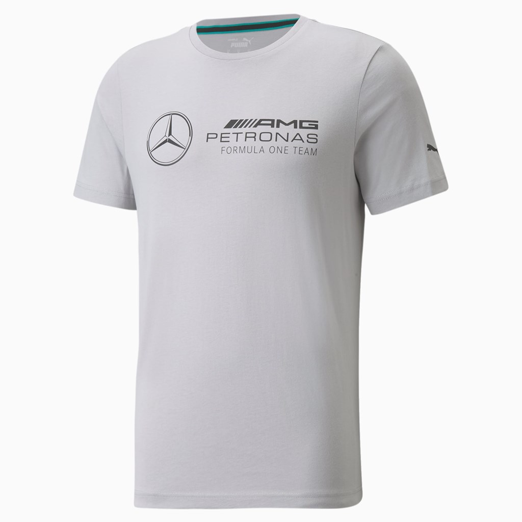 T Shirt Running Puma Mercedes F1 Logo Homme Argent | 4205713-MZ