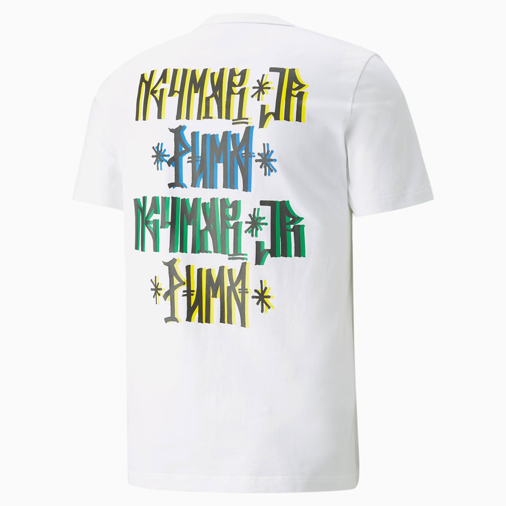 T Shirt Running Puma Neymar Jr Soccer Homme Blanche | 1506938-WA