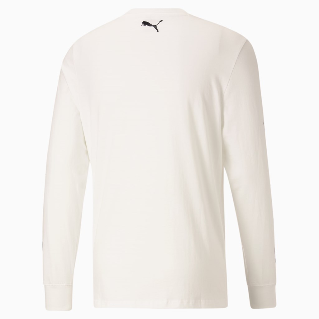 T Shirt Running Puma One of One Long Sleeve Basketball Homme Blanche | 2760985-UI