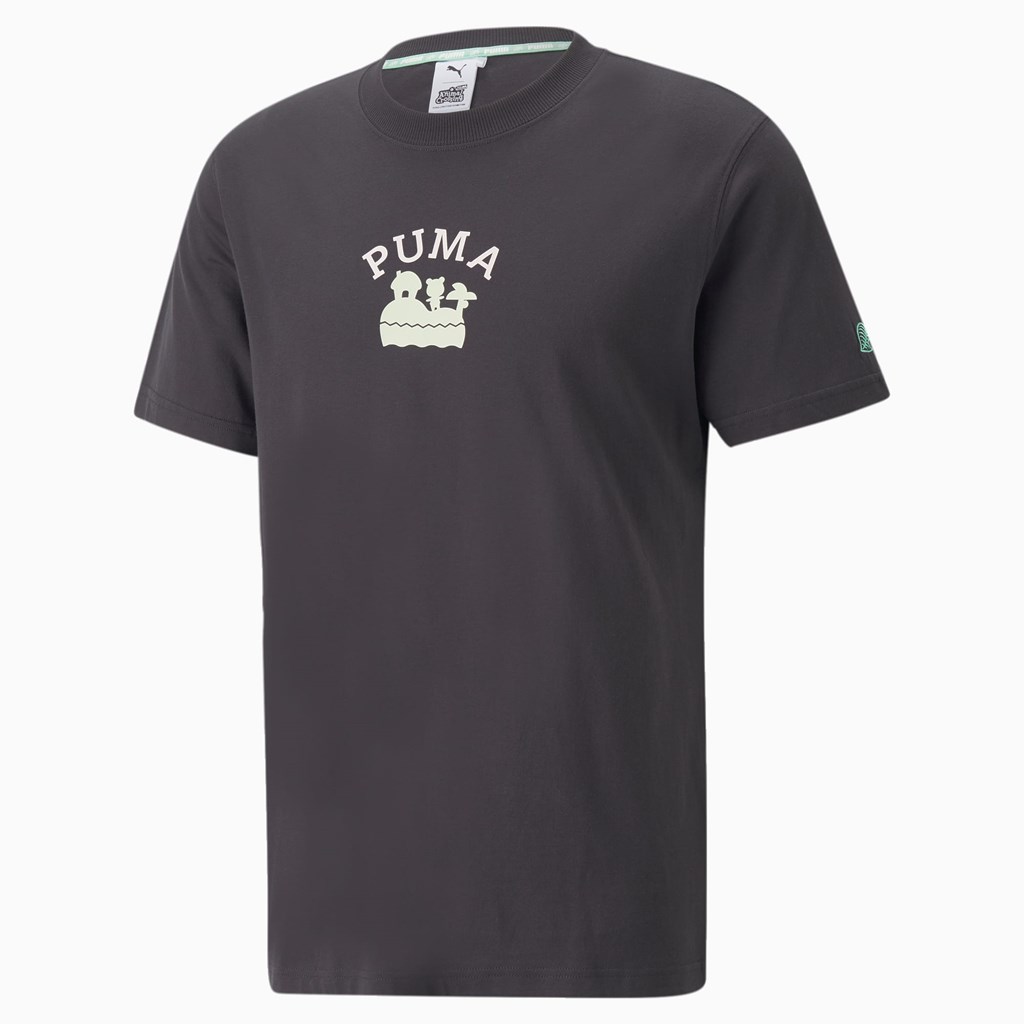 T Shirt Running Puma PUMA x Animal Crossing™: New Horizons Homme Noir | 3826497-NI