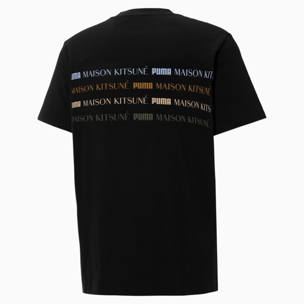 T Shirt Running Puma PUMA x MAISON KITSUNE Engineered Homme Noir | 2839610-RB
