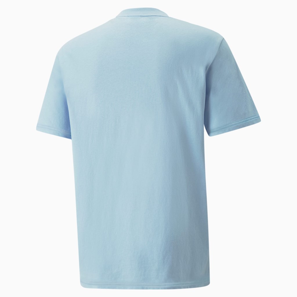 T Shirt Running Puma PUMA x MAISON KITSUNE Homme Bleu | 3715268-JK
