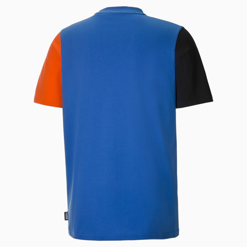 T Shirt Running Puma PUMA x MR. DOODLE Colorblock Homme Ultramarine | 4765023-DF