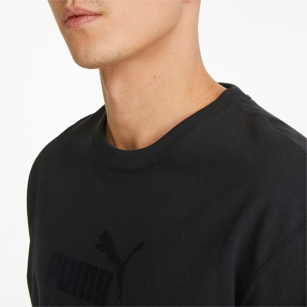 T Shirt Running Puma The NeverWorn Graphic Homme Noir | 9850361-LD