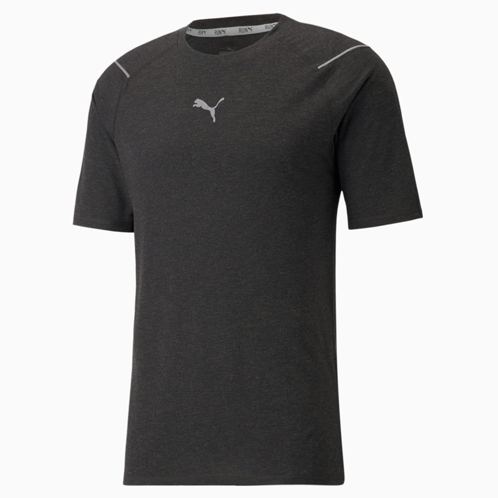 T Shirt Running Puma Wool Corta Sleeve Homme Noir | 6870145-GP