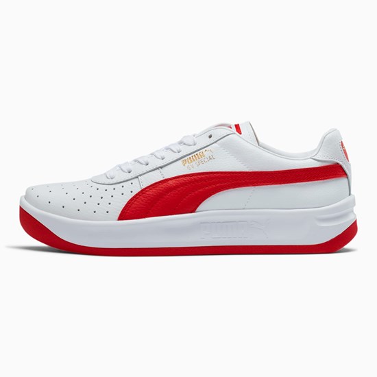 Baskets Puma GV Special+ Homme Blanche Rouge | UPR-251478