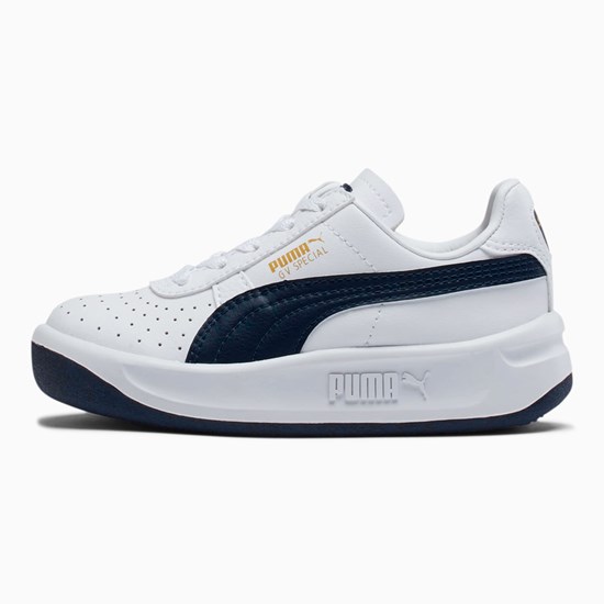 Baskets Puma GV Special Little Fille Blanche | OQM-092615