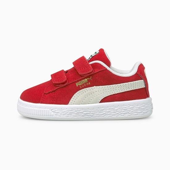 Baskets Puma Suede Classic XXI AC Toddler Fille Rouge Blanche | KQP-817492