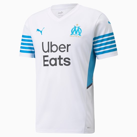 Maillot Puma OM Home Replica with Sponsors Homme Blanche | 7159328-EP