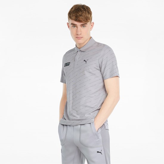 Polos Puma Mercedes F1 Printed Homme Argent | 1426708-PV