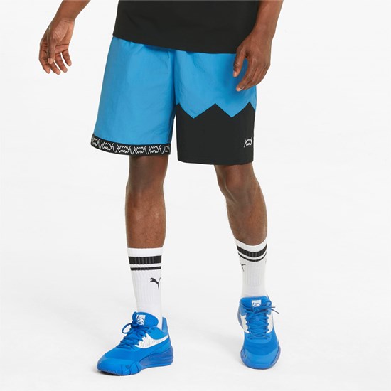 Shorts Puma Jaws Woven Basketball Homme Noir | 8237410-ZT