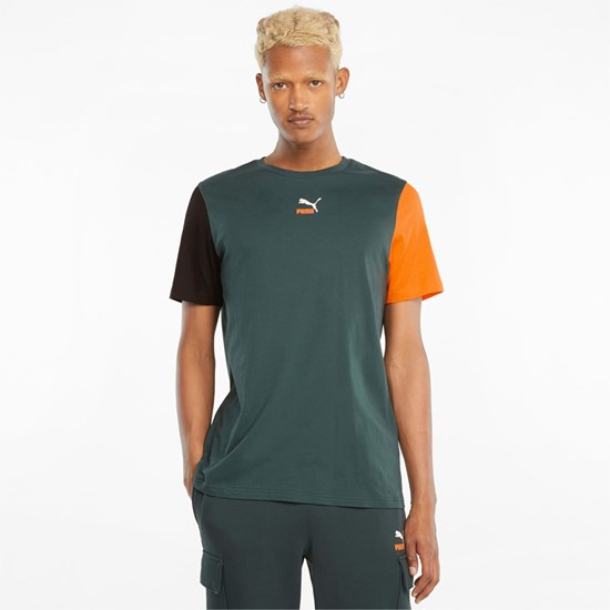 T Shirt Running Puma CLSX Homme Vert | 4205986-AX