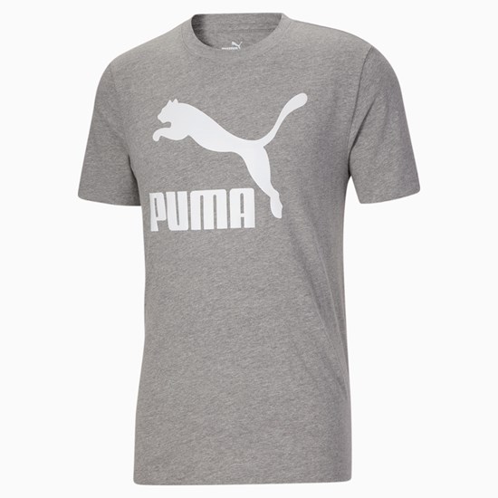 T Shirt Running Puma Classics Logo Homme Blanche | 4308625-WN