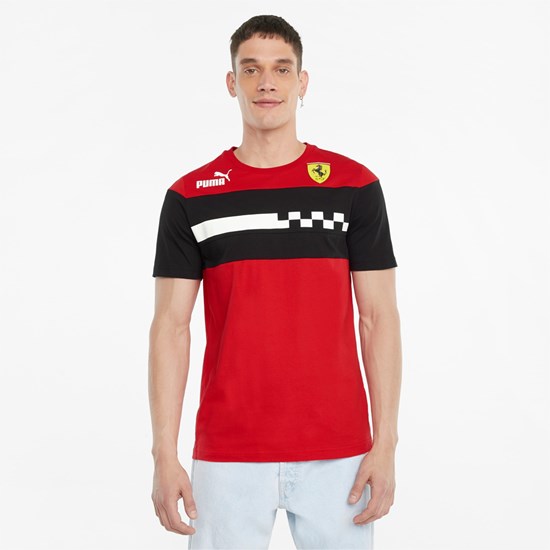 T Shirt Running Puma Scuderia Ferrari Race SDS Homme Rosso Corsa | 3798016-EB