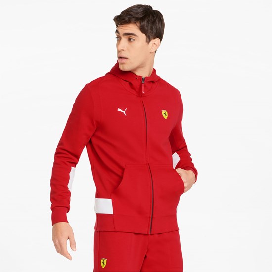 Vestes Puma Scuderia Ferrari Race Encapuchonné Sweat Homme Rosso Corsa | 9016832-SU
